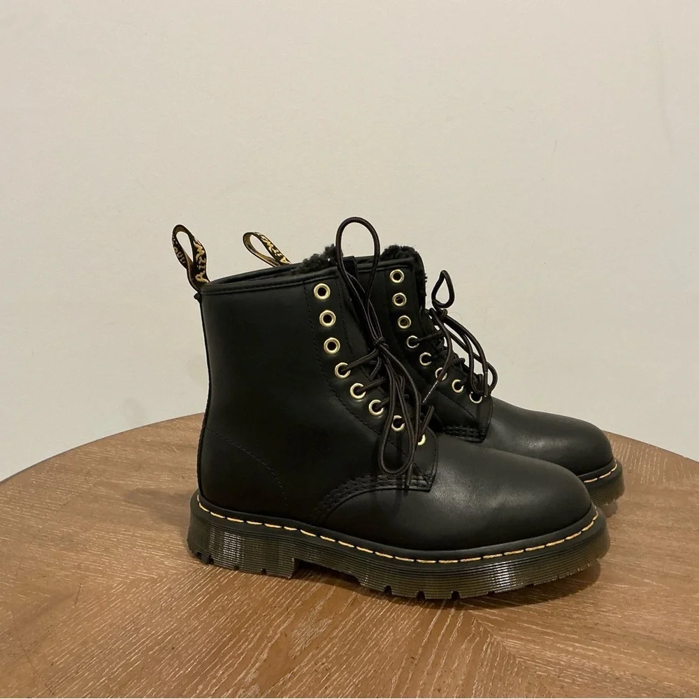 Dr. Martens 1460 WarmWair Grizzly Leather Boots
